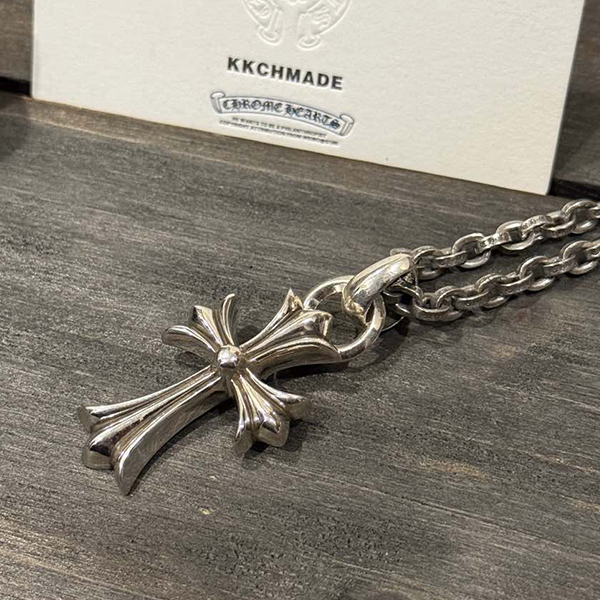 クロームハーツ ウォータードロップクロス+PPレターチェーン