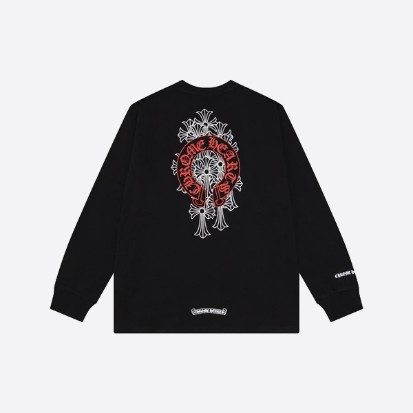 Chrome Hearts ロングスリーブ ブラック＆レッド