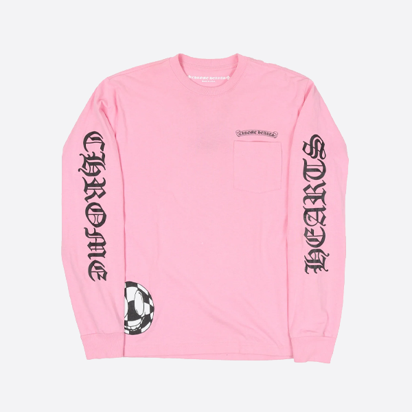 Chrome Heartsの長袖ピンクシャツ