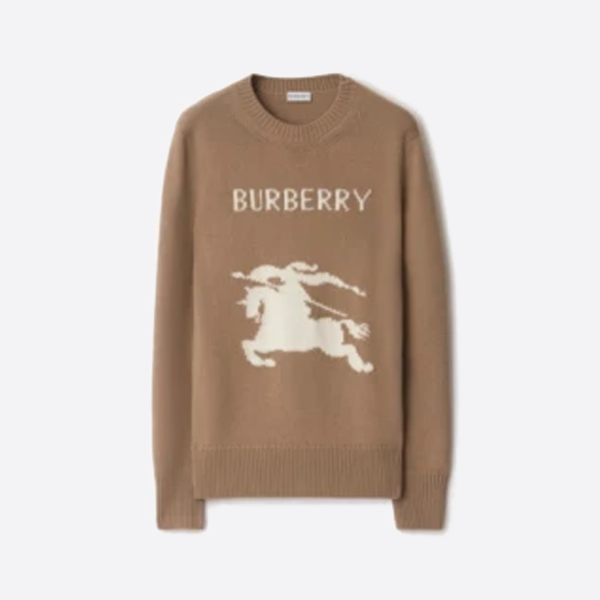 バーバリー ホース刺繍セーター ブラウン