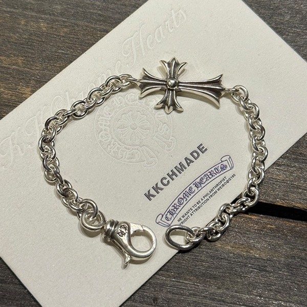 クロームハーツ クロスシェイプ ロブスターバックル ブレスレット