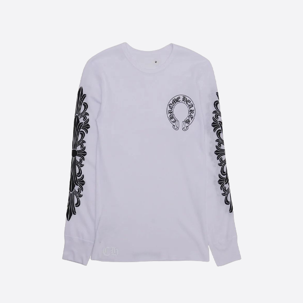 クロームハーツの白い長袖シャツ