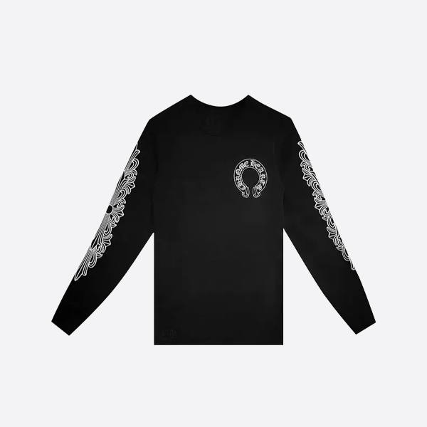 クロームハーツの黒の長袖シャツ