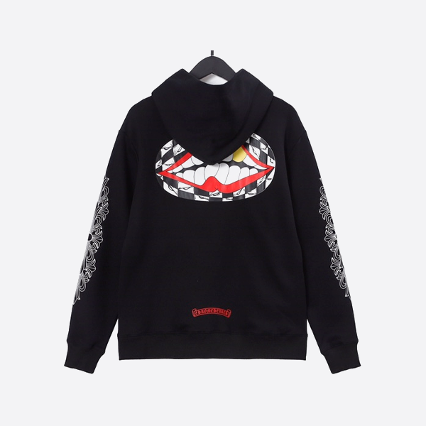 クロームハーツ の暗闇で光るフード付きスウェットシャツ