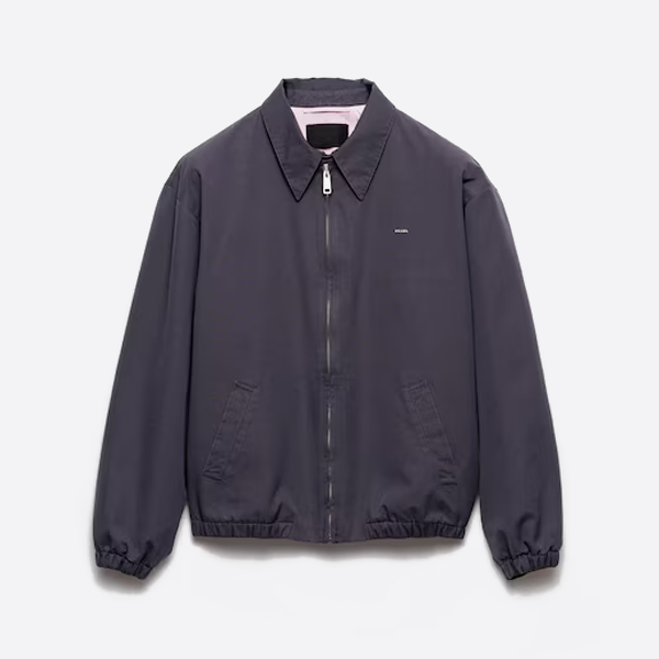 プラダのカラーブロックジャケット、グレー