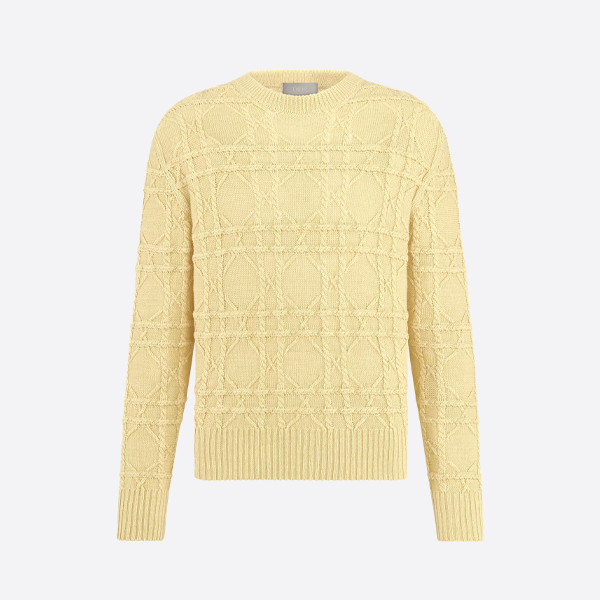 ディオールのケーブルニットクルーネックセーター