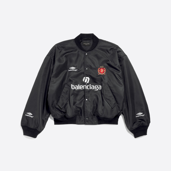 バレンシアガ マンチェスター・ユナイテッド 刺繍入りベースボールフライトジャケット