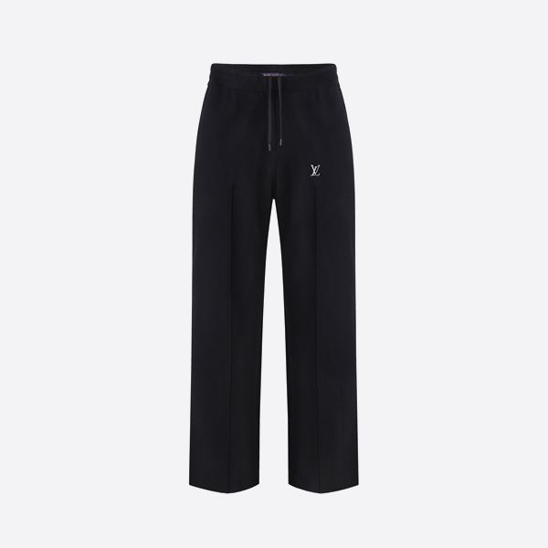 ルイ・ヴィトンのハードウェアバックルカジュアルスウェットパンツ、ズボン
