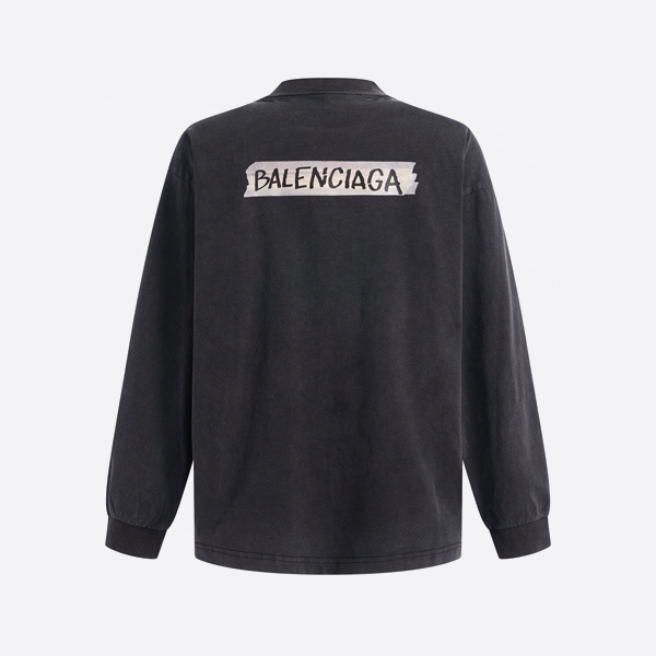 バレンシアガ ペーパーライク和紙テープ ロングスリーブ