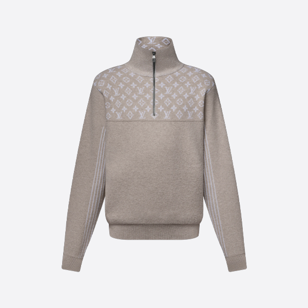 ルイ・ヴィトン スキーコレクション モノグラム ジャカード ハーフジップ セーター