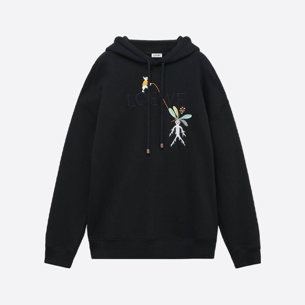 ロエベ x 藤田砂奈 コラボレーション 刺繍パーカー