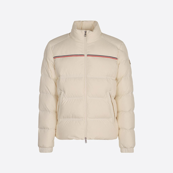 モンクレール スタンドカラー ダウンジャケット、ホワイト