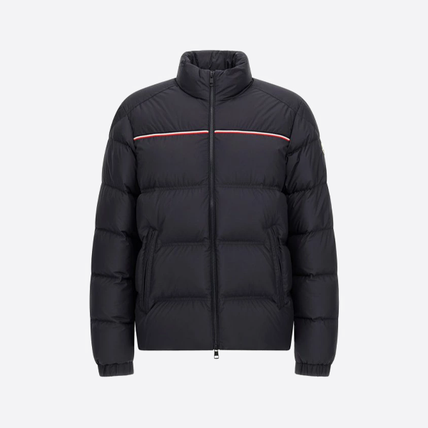 モンクレール スタンドカラー ダウンジャケット、ブラック
