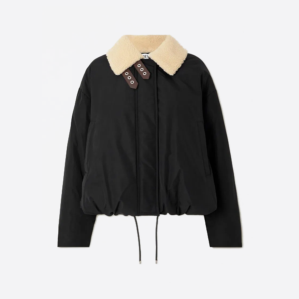 ロエベのファーカラーダウンジャケット