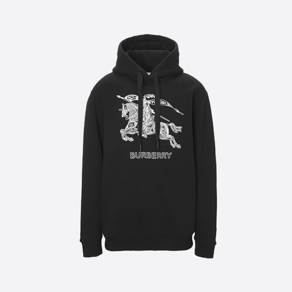 バーバリーのスケッチされた軍馬のパーカー