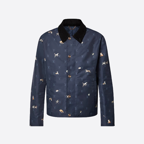 ルイ・ヴィトン アニマルプリント コーデュロイカラージャケット