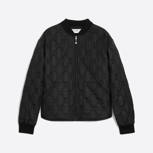 セリーヌ 凱旋門プリント ダウンジャケット