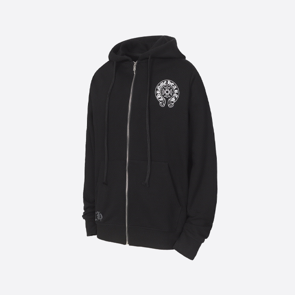 背中に馬蹄形のジッパーが付いたクロムハーツのジャケット