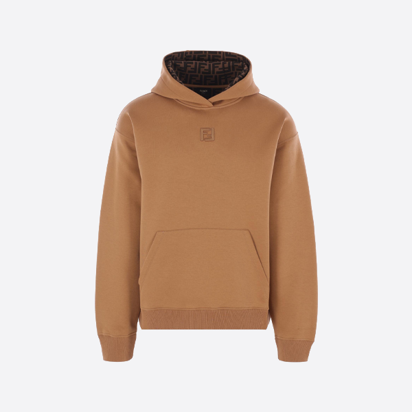 フェンディ 刺繍入りフード付きスウェットシャツ