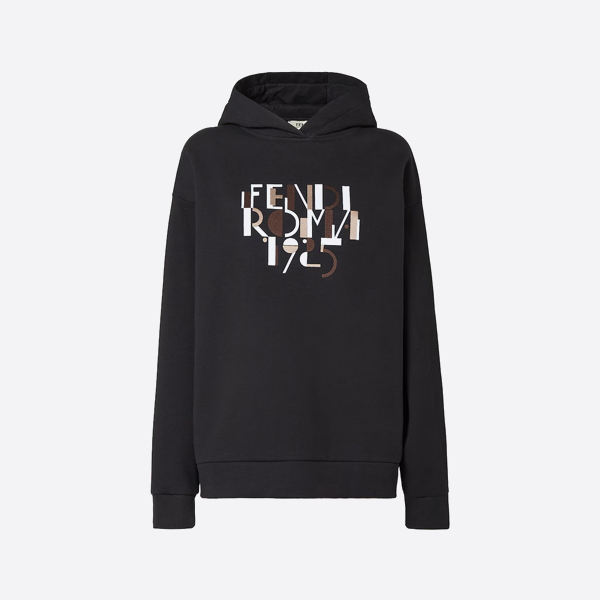 フェンディの幾何学模様プリントパーカー