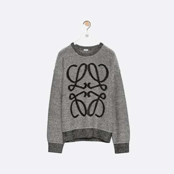 ロエベ ロゴ ウールブレンド クルーネック セーター