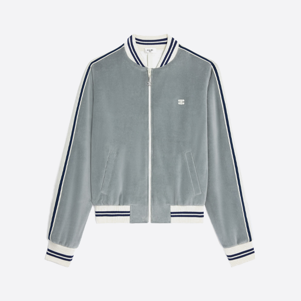 セリーヌ 凱旋門刺繍ストライプジャケット