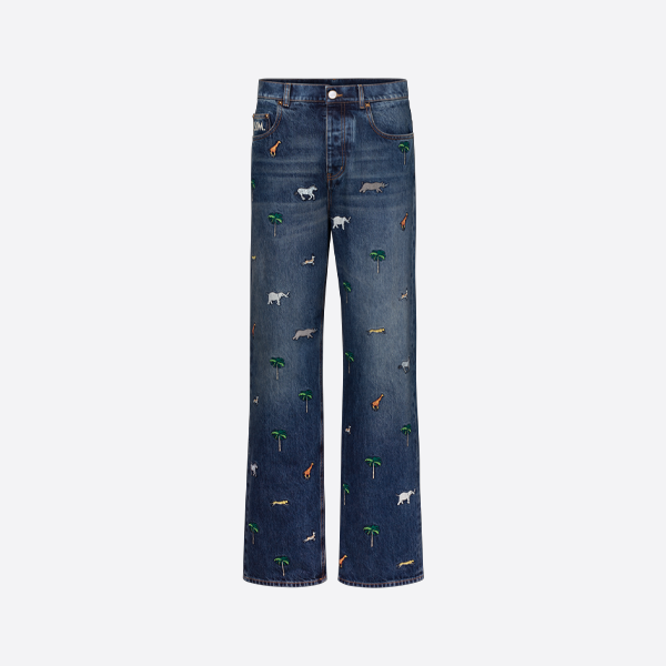 ルイ・ヴィトン アニマル刺繍 スーツジーンズ