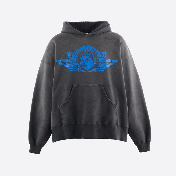 セント・ミカエル エンジェル リバース プリント パーカー