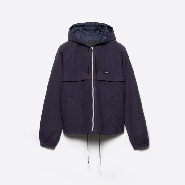 プラダ フリース ワークウェア ジップアップ フーディー ジャケット