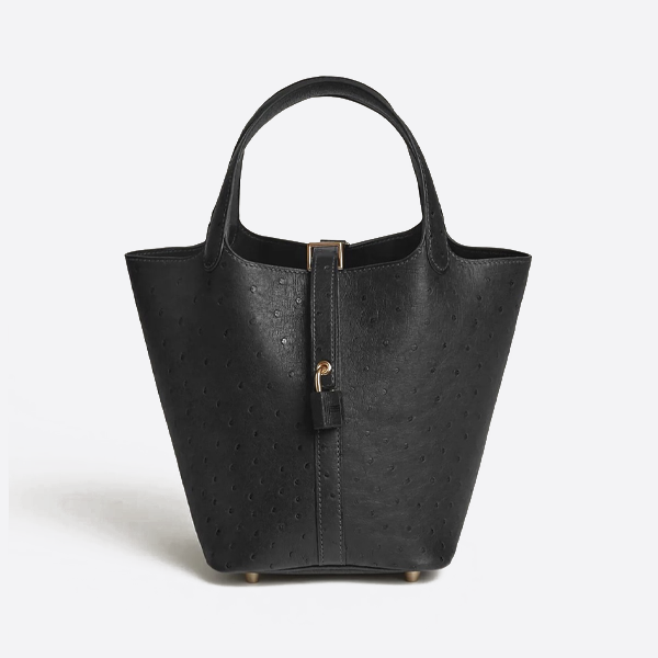 エルメス オーストリッチレザー ベジタブルバスケット 18cm