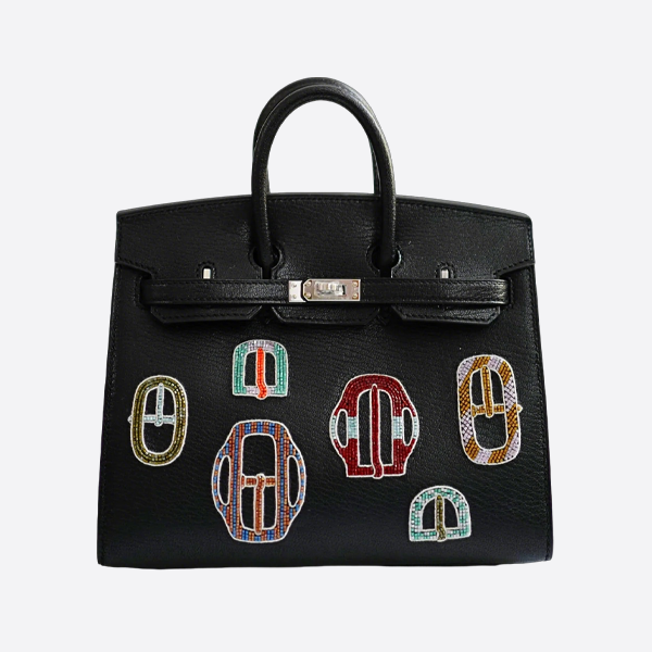 エルメス限定版ビーズ刺繍バッグ