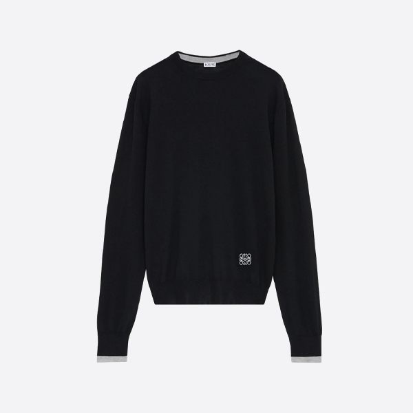 ロエベの刺繍入りクルーネックセーター