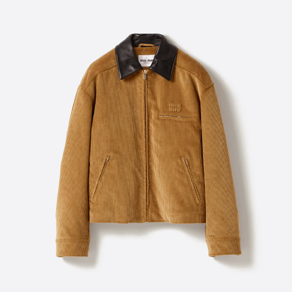 ミュウミュウ メラール パッチワーク コーデュロイ コットン コート