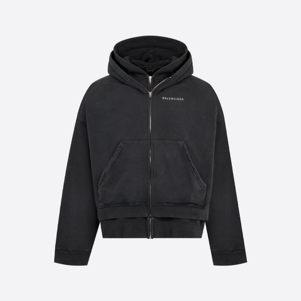 バレンシアガのツーピースパッチワークジャケット