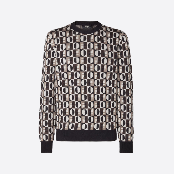 フェンディのジャカードニットセーター