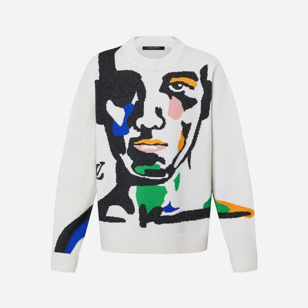 ルイ・ヴィトン ポートレート ジャカード ウールニット クルーネックセーター