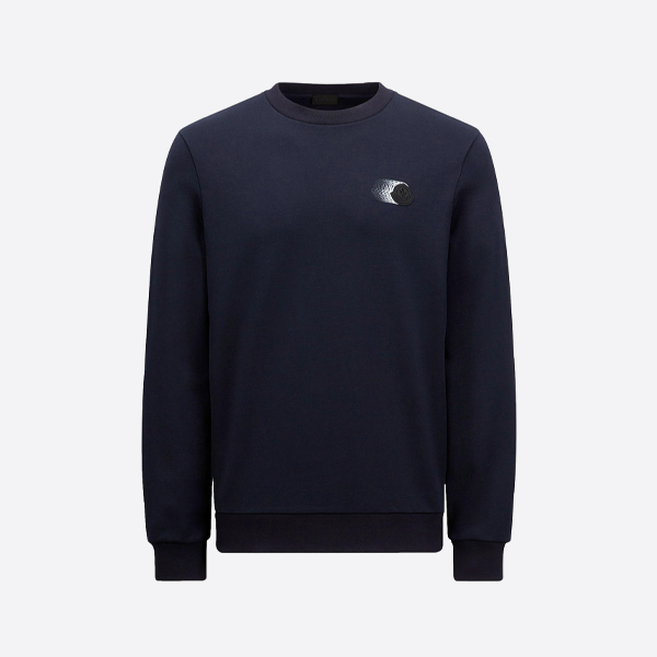 モンクレール ファントム フェードロゴ クルーネック スウェットシャツ