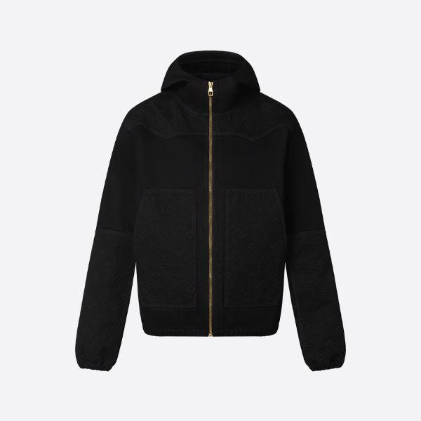 ルイ・ヴィトンのスエードジャカードダウンジャケット