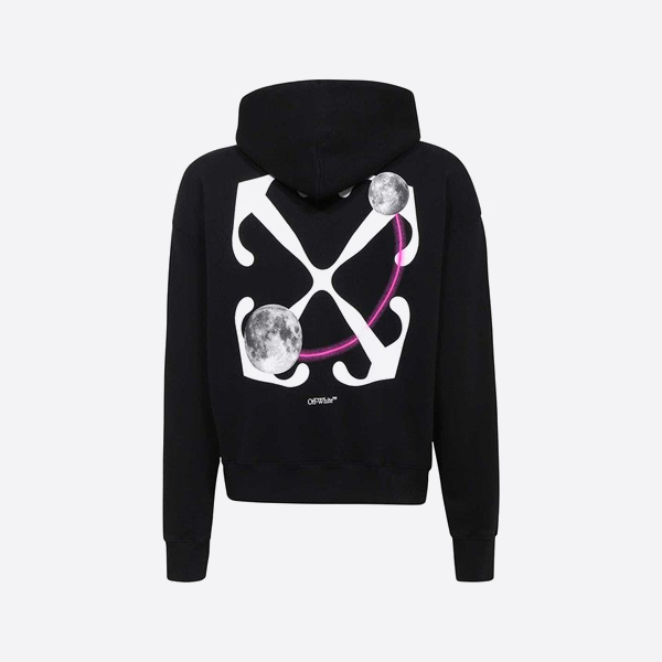 オフホワイト ムーン アンカー アロー プリント パーカー