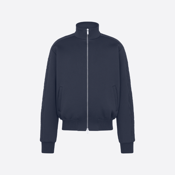 ディオール エンボススリーブ ダブルジップ スタンドカラー ジャケット