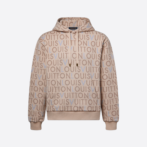 ルイ・ヴィトンのオールオーバーレタープリントニットパーカー