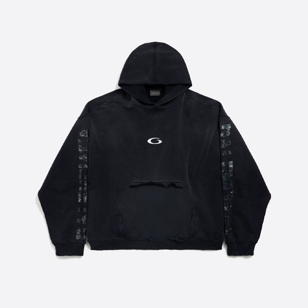 バレンシアガ トランスペアレントテープシリーズ フード付きスウェットシャツ