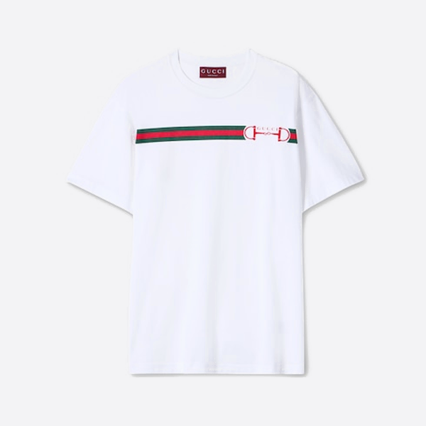 グッチ ロックプリント クルーネック 半袖