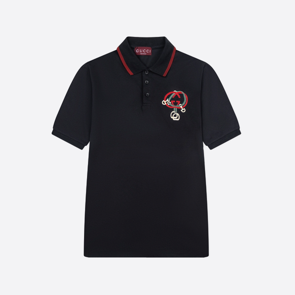 グッチ ホースビット ダブルGG刺繍 ポロシャツ