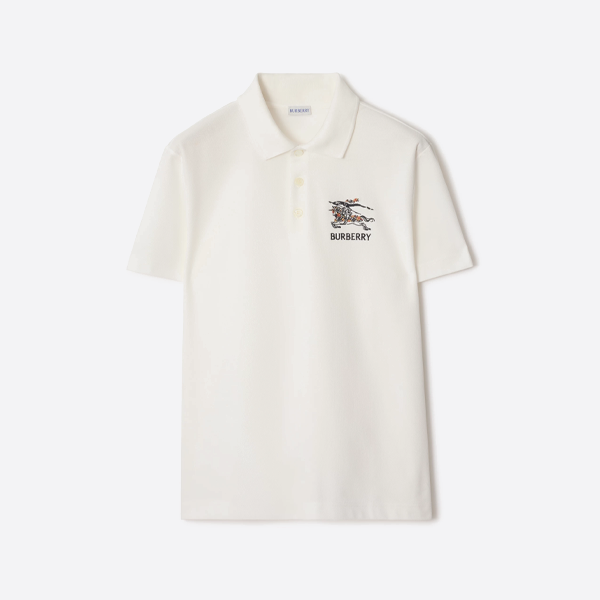 バーバリーのクラシックチェックポロ（ホワイト）