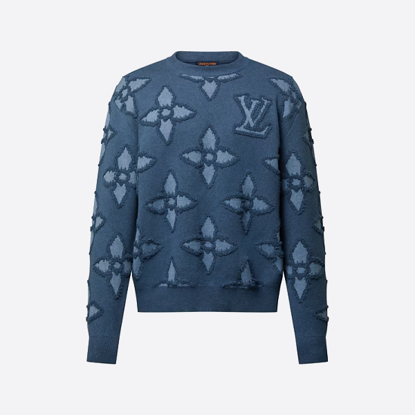 ルイ・ヴィトンのジャカードクルーネックセーター
