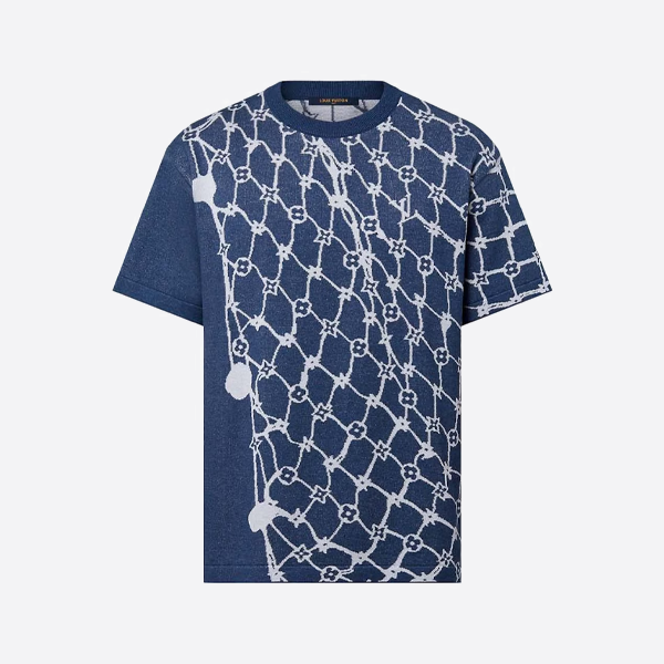ルイ・ヴィトン フィッシュネット ジャカード ニット 半袖Tシャツ
