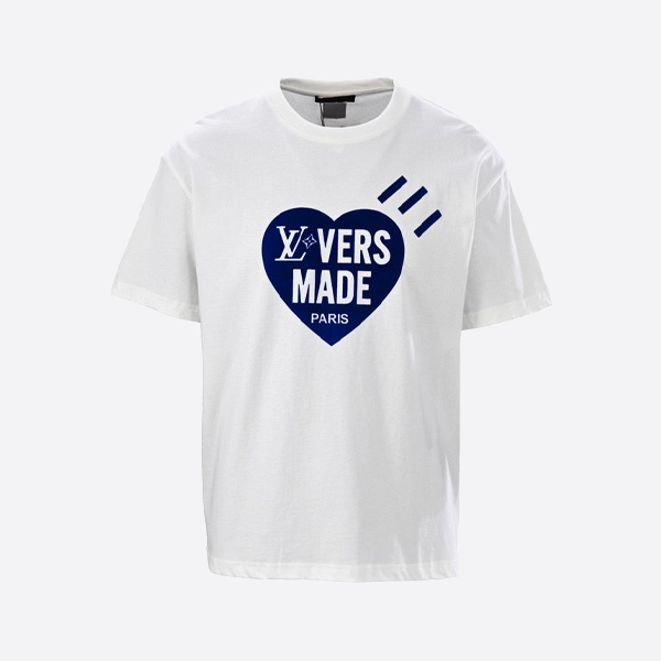 ルイ・ヴィトン ハート フロックプリント 半袖Tシャツ