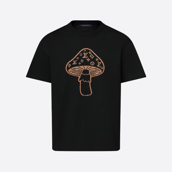 ルイ・ヴィトン マッシュルーム インターシャ ニット 半袖Tシャツ