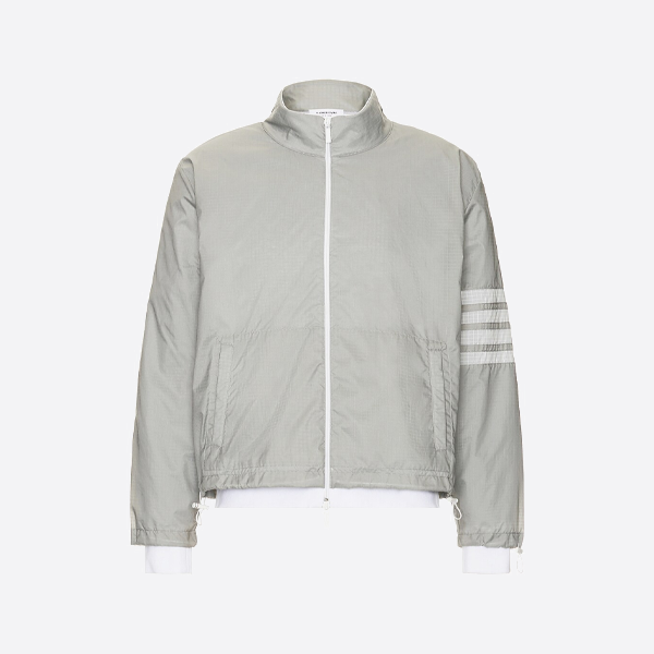 トムブラウン ダブルレイヤー カジュアルジャケット グレー